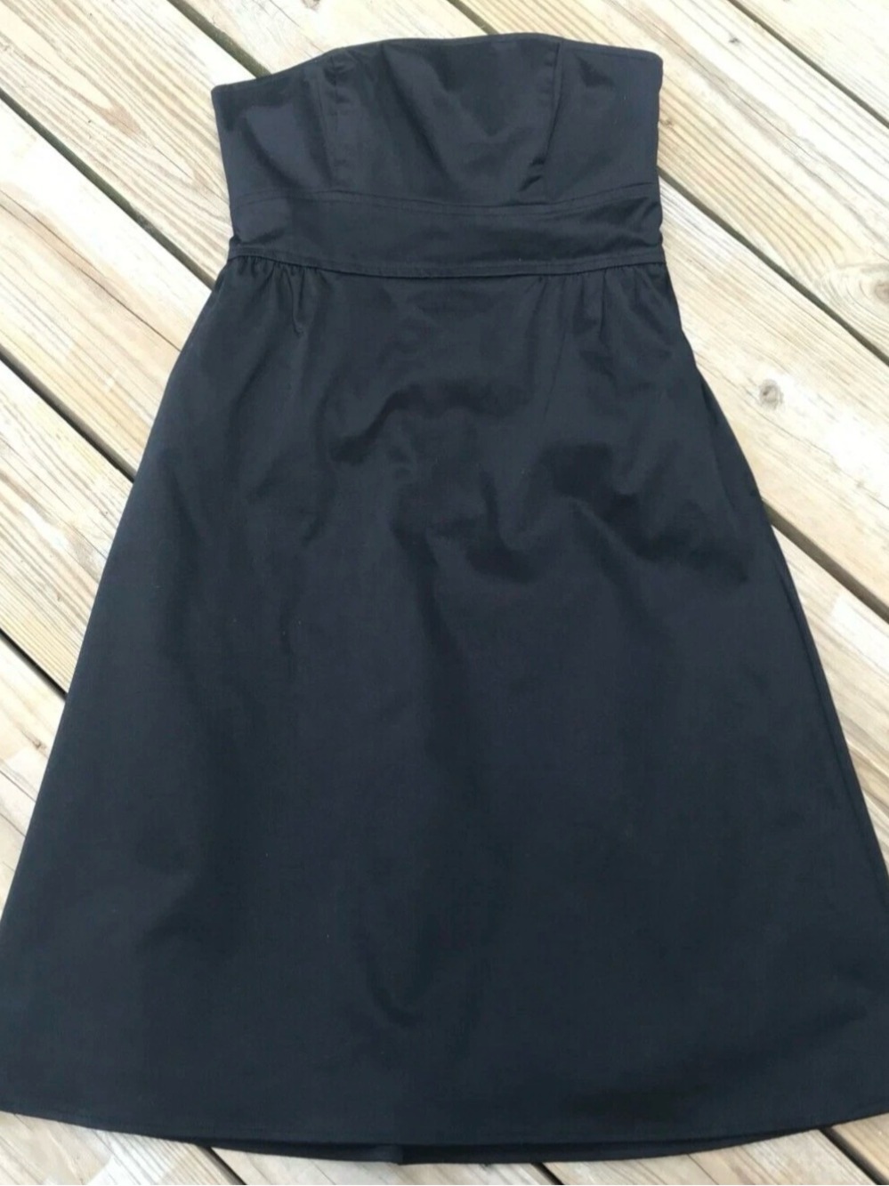 Old Navy Strapless Black A-Line Dress